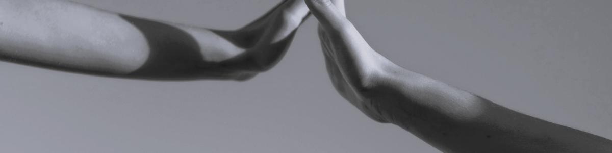 Black and white hands